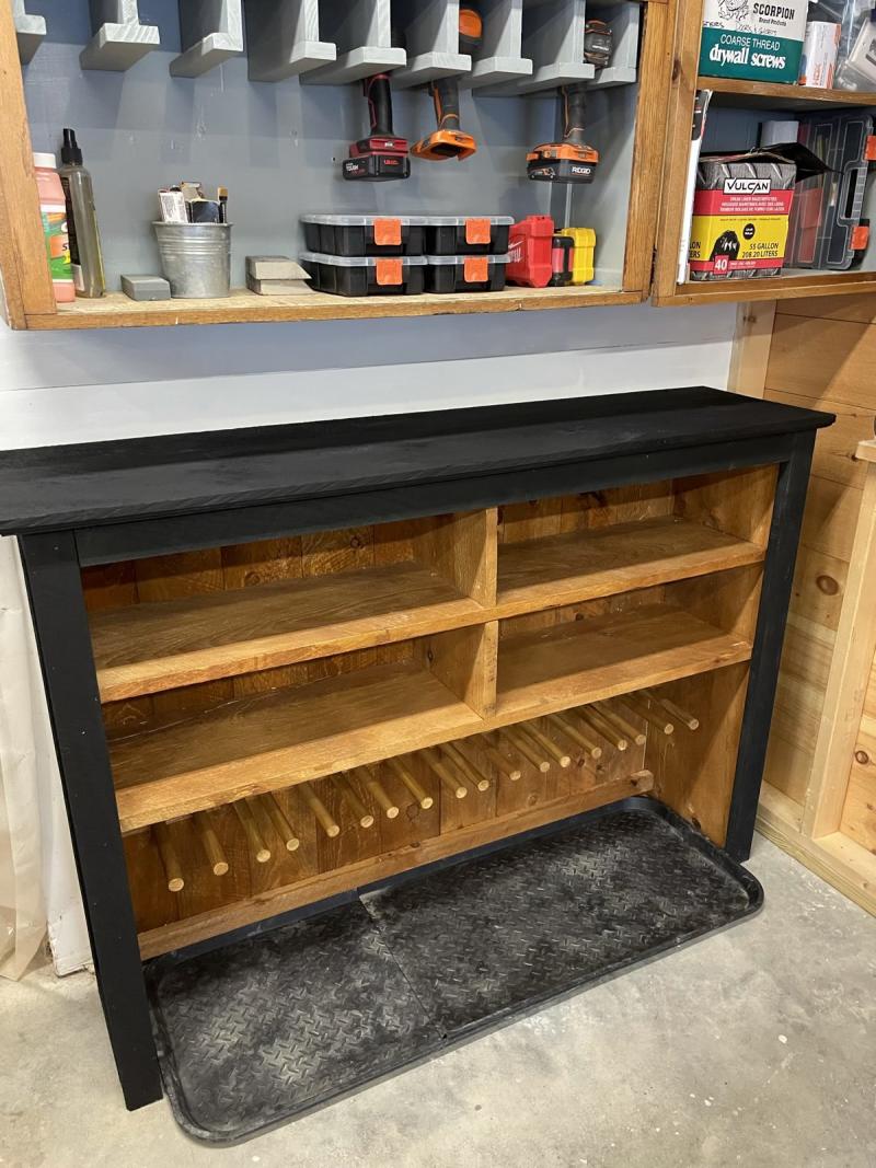 Garage shoe online bench